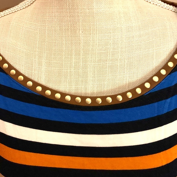 Ruby Rd. Colorful Striped Tunic Top - Picture 3 of 5